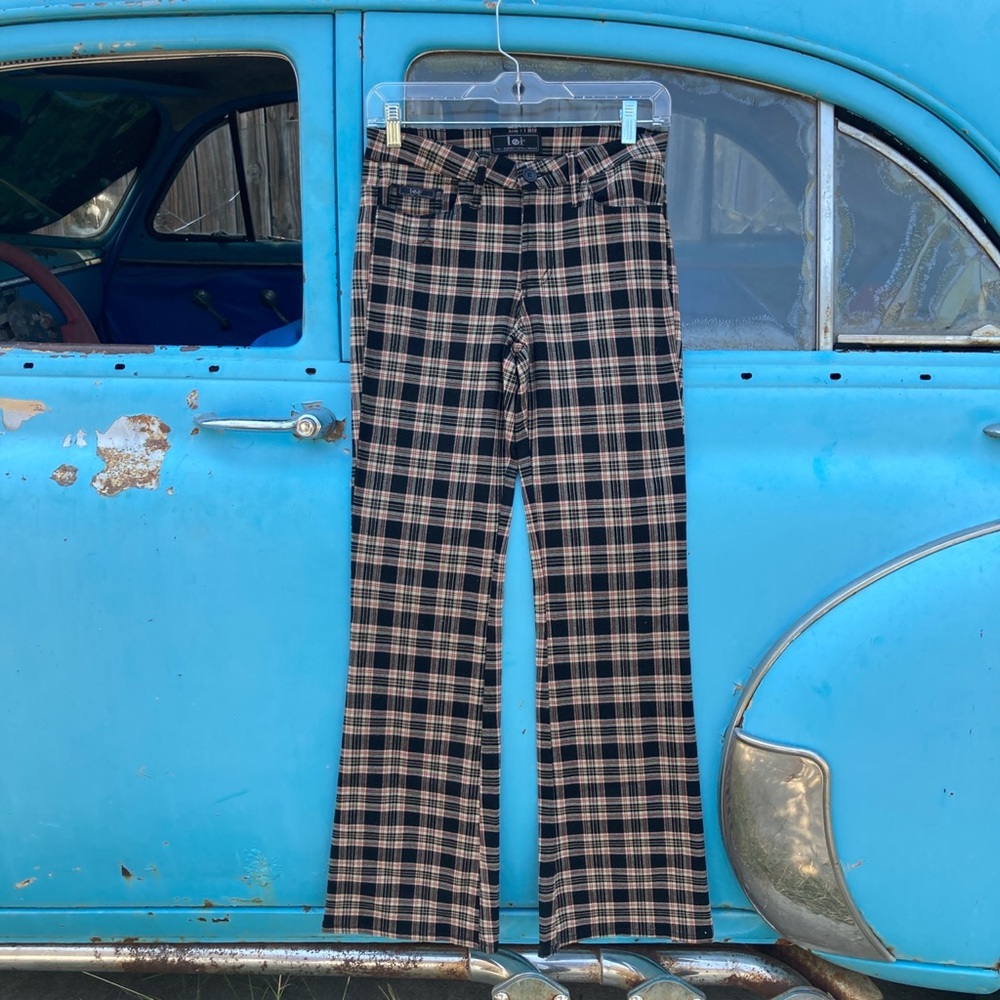 L.e.I. Plaid y2k bell bottoms size 5